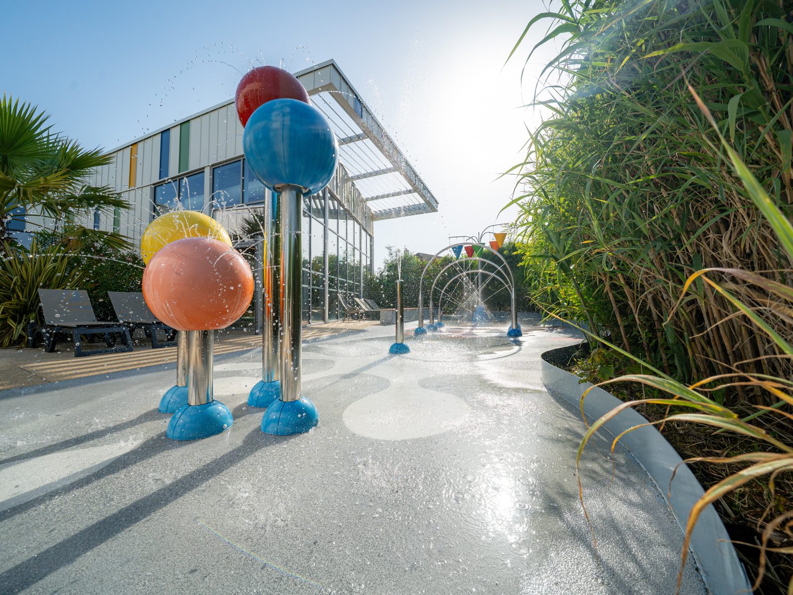 Les jeux d'eau en plein air
